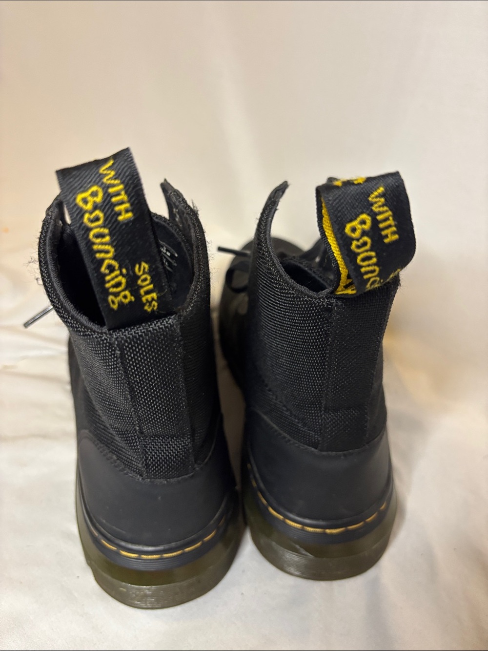 Dr. Martens Combs Boots Size EU 42 Mens 9 or Women's 10 Black - Picture 5 of 8